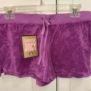 Vintage Juicy Couture Purple Athletic Shorts Medium